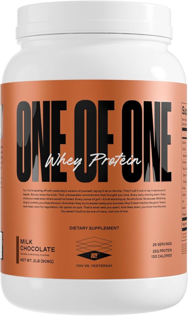 ONE OF ONE Whey Protein Powder – 25g Whey Protein Concentrate with Digestive Enzymes