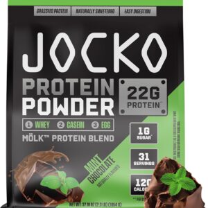 Jocko Fuel Mölk Whey Protein Powder (31 Servings, Mint Chocolate)