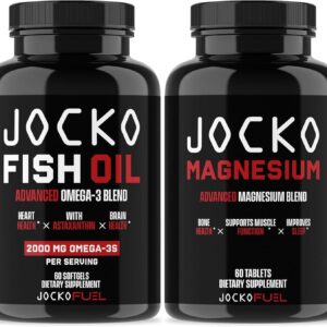 Jocko Fuel 2 Pack Supplement Bundle - Jocko Magnesium + Jocko Fish Oil