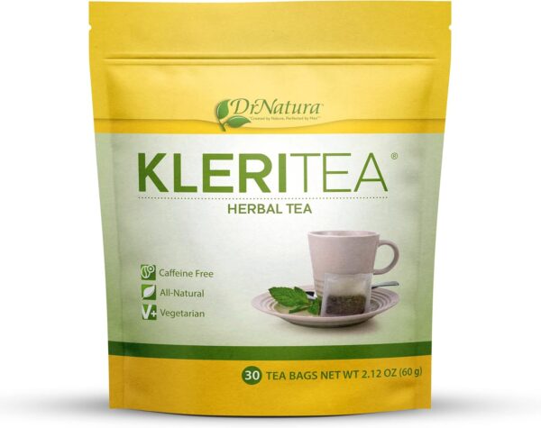 KleriTea® Herbal Tea, Caffeine-Free Herbal Tea for Gentle,