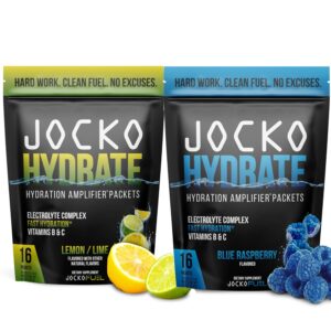 Jocko Fuel Hydrate Electrolytes Powder - Low Sugar Hydration Amplifier for Recovery
