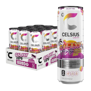 CELSIUS Sparkling Grape Rush, Functional Essential Energy Drink 12 Fl Oz