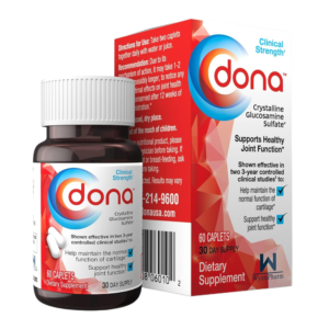 Dona Crystalline Glucosamine Sulfate, 1500 Mg 60 Count